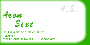 aron sixt business card